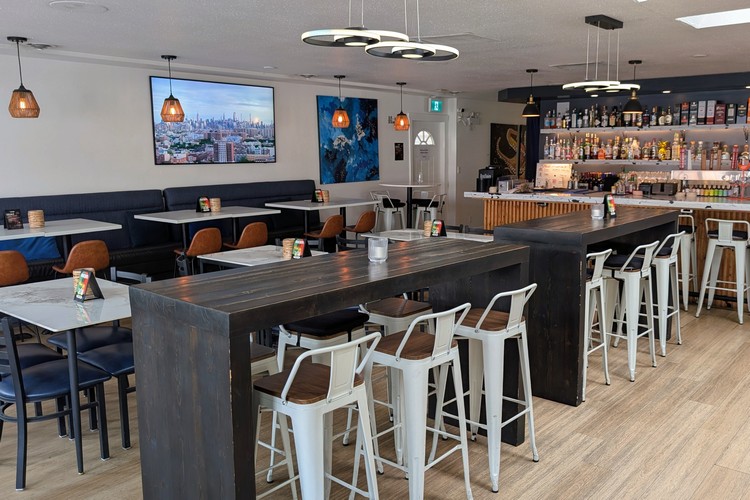 Inside view of Sociale restaurant in Penticton British Columbia